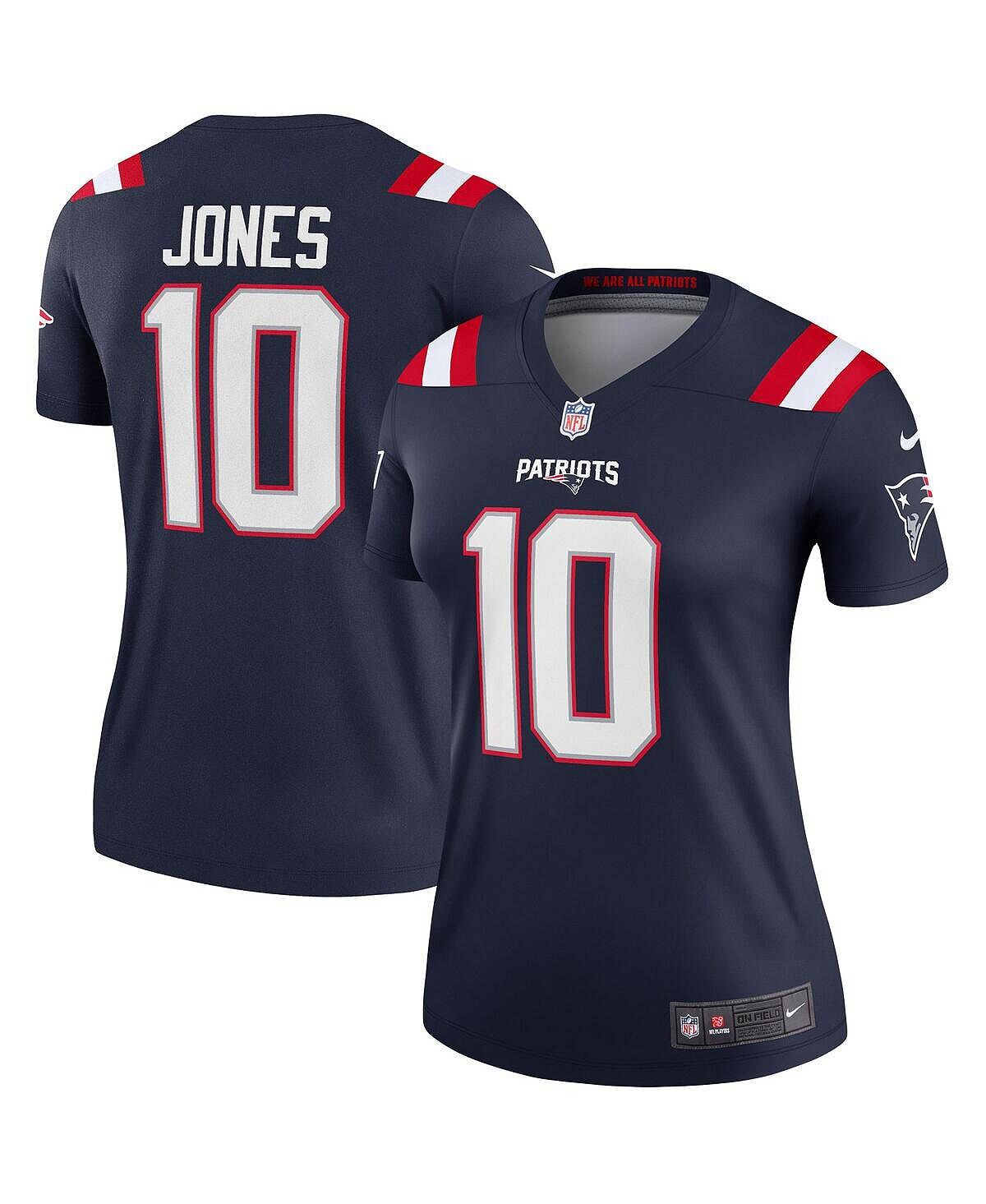 

Женская футболка mac jones navy new england patriots legend джерси Nike, синий