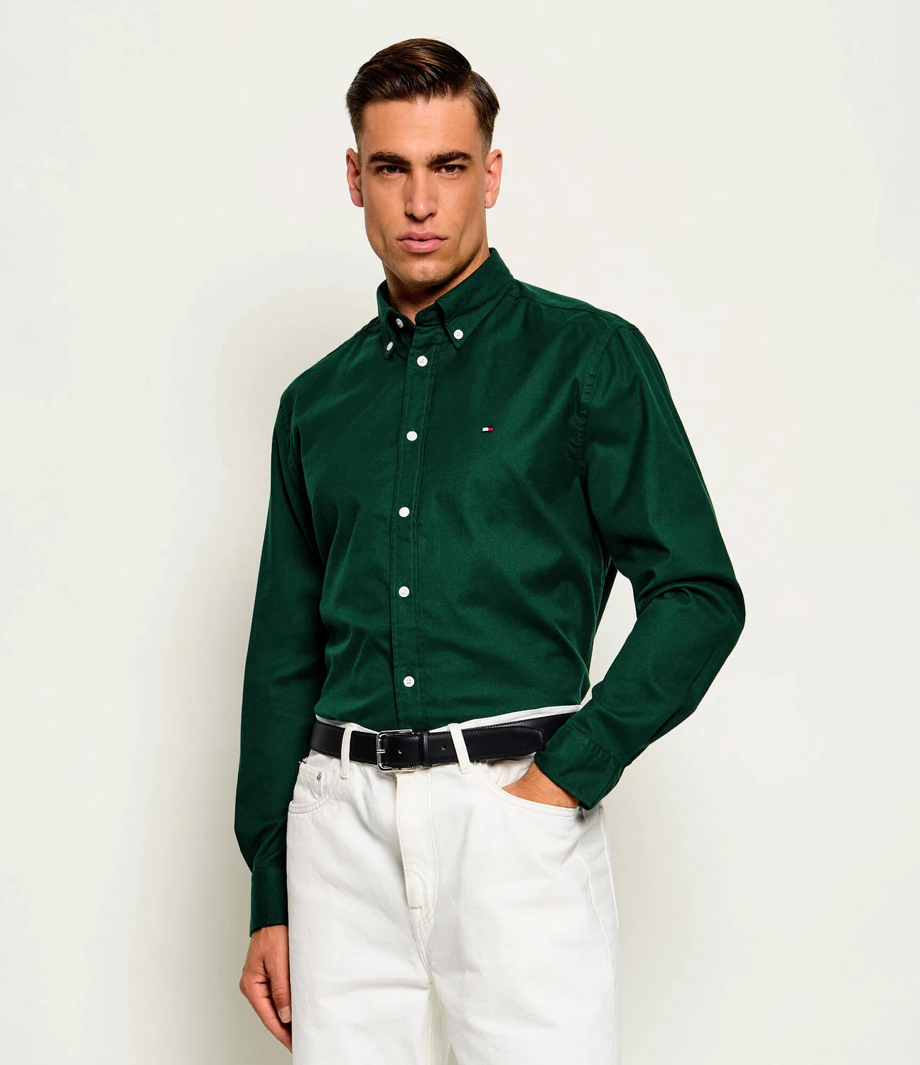 Рубашка с длинным рукавом Tommy Hilfiger, Verde Bottiglia