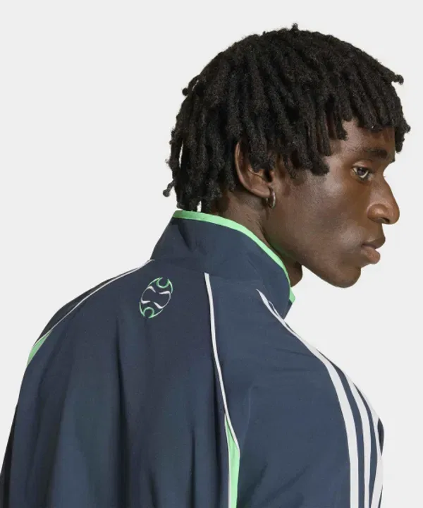 Свитшот с полузастежкой-молнией Teamgeist, Half Zip Adidas, Aura Ink — фото 4