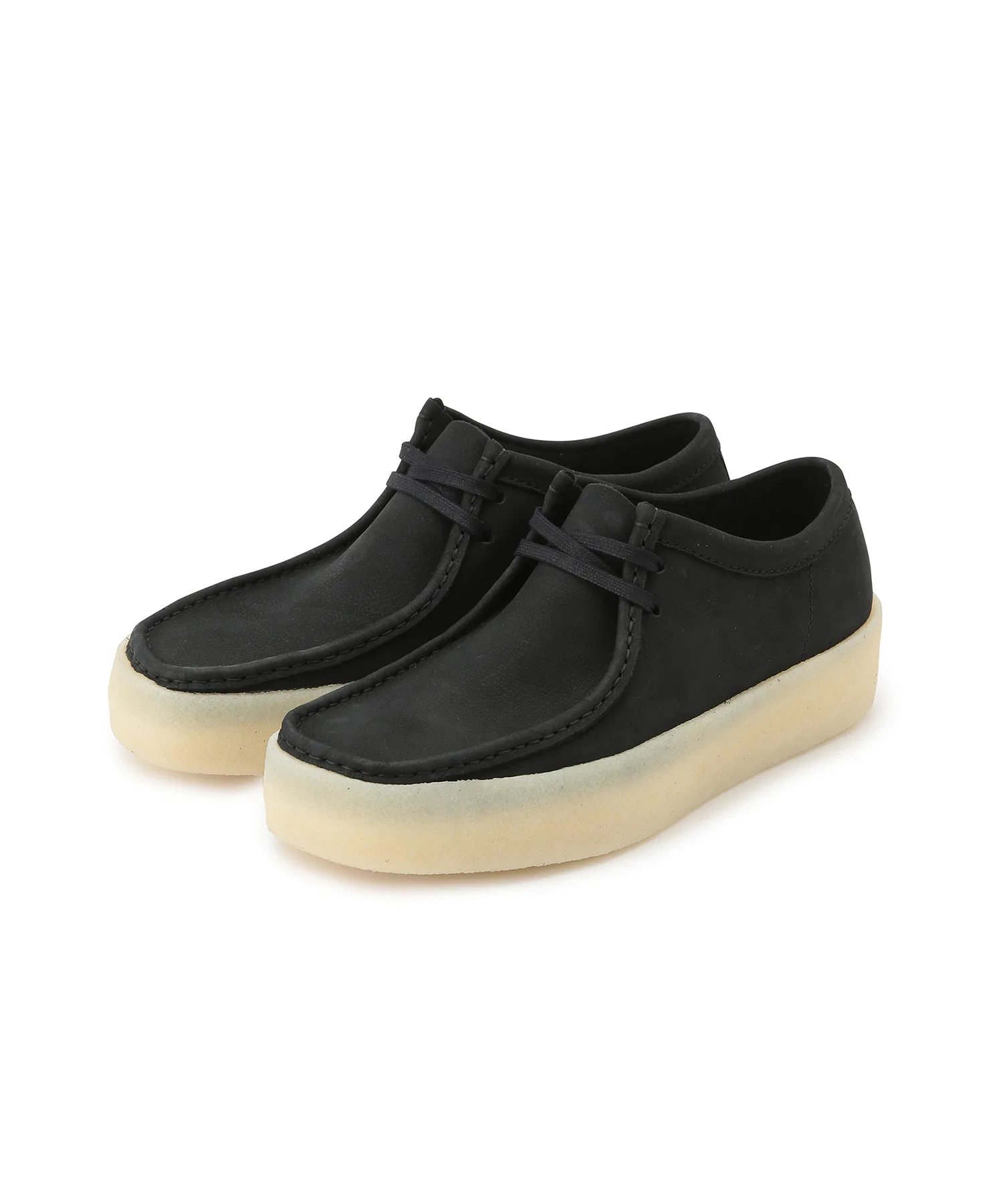 Мужские мокасины Clarks Wallabee Cup чёрные