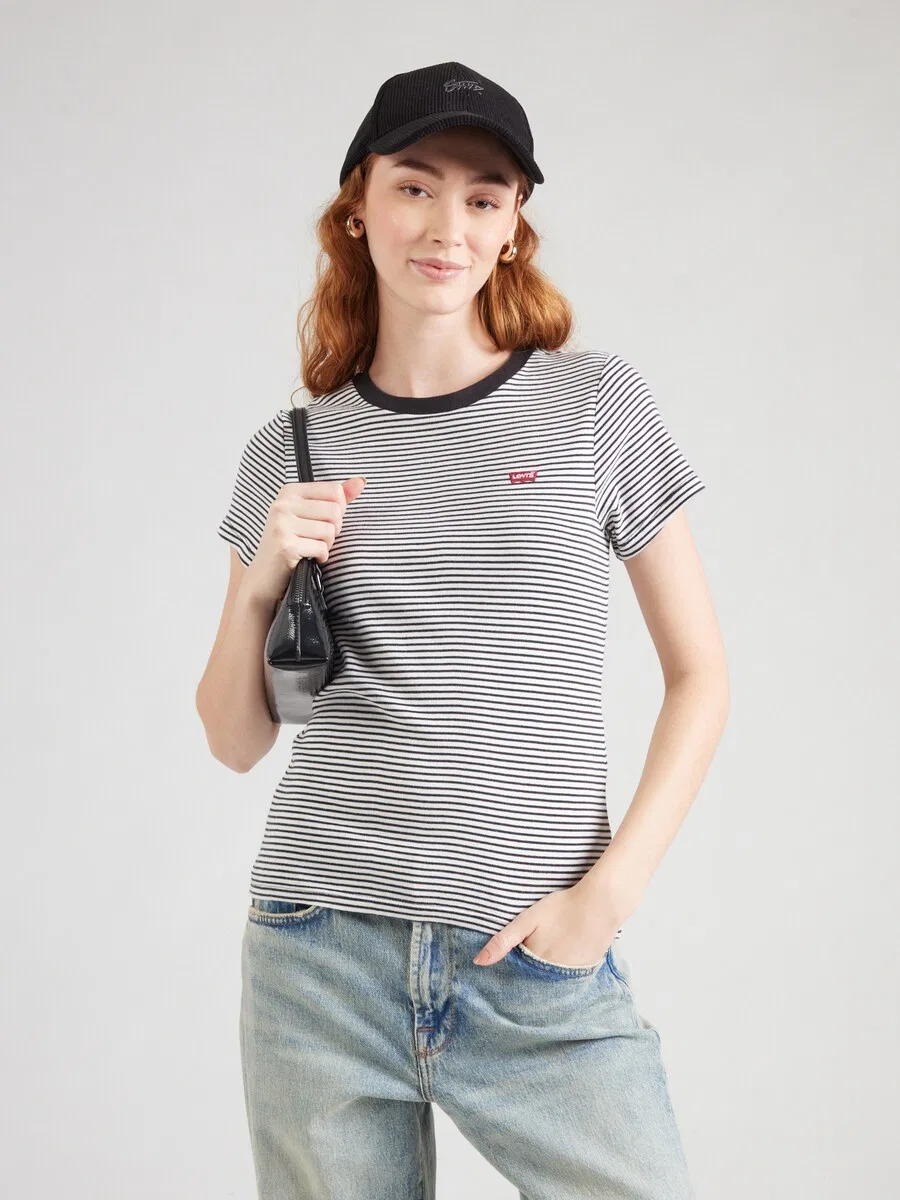 Комплект из двух футболок LEVI'S «Essential Tee» в черном и белом цветах — фото 3