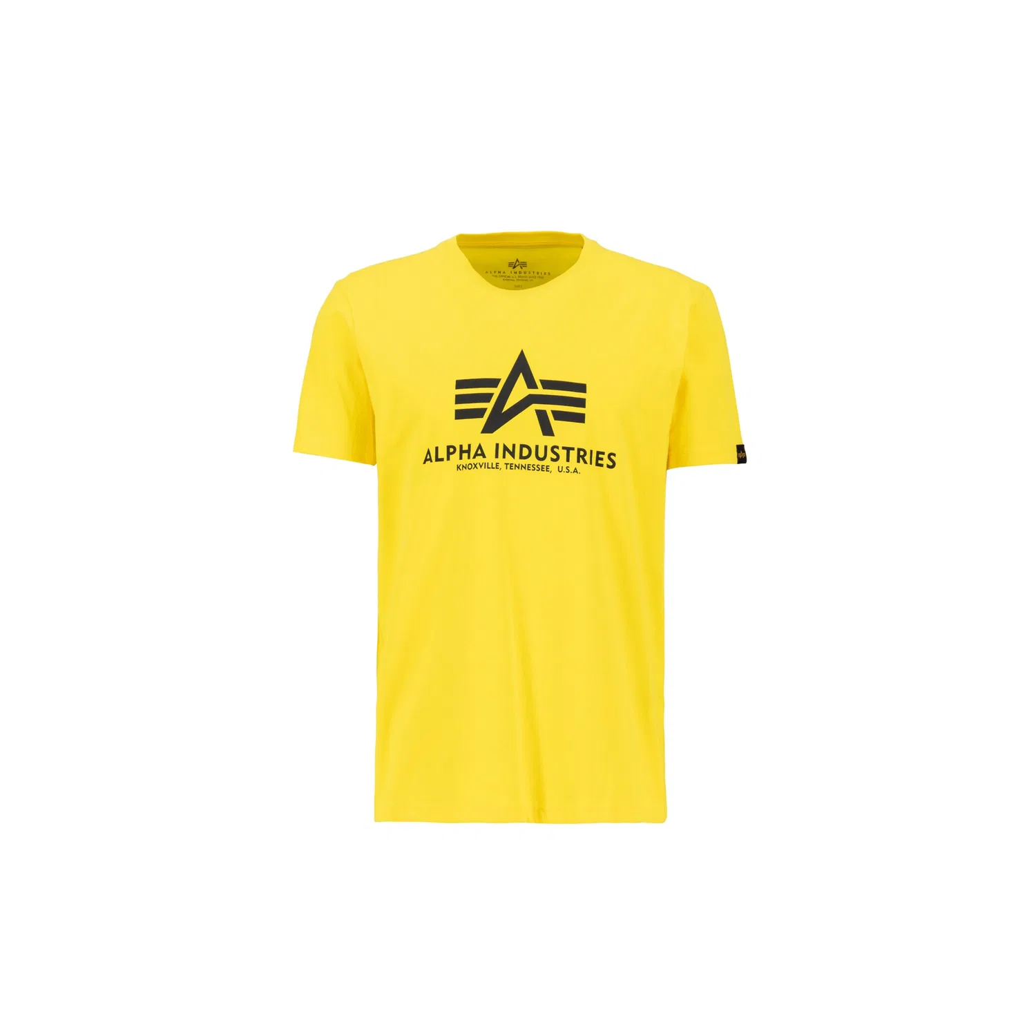 Детская хлопковая футболка Regular Fit Alpha Industries, Empire Yellow — фото 4