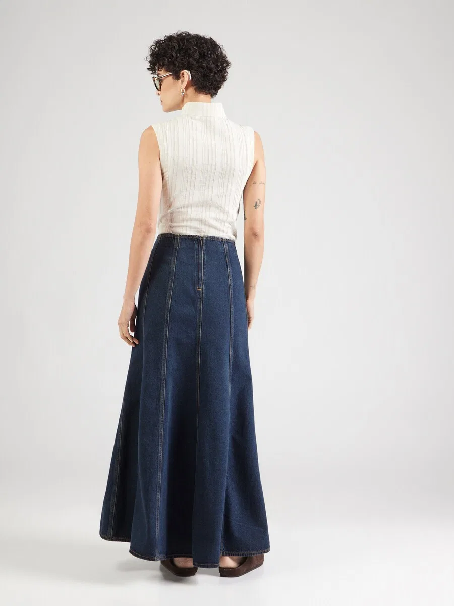 Юбка LEVI'S «SEAMED FLARE» темно-синего цвета — фото 4