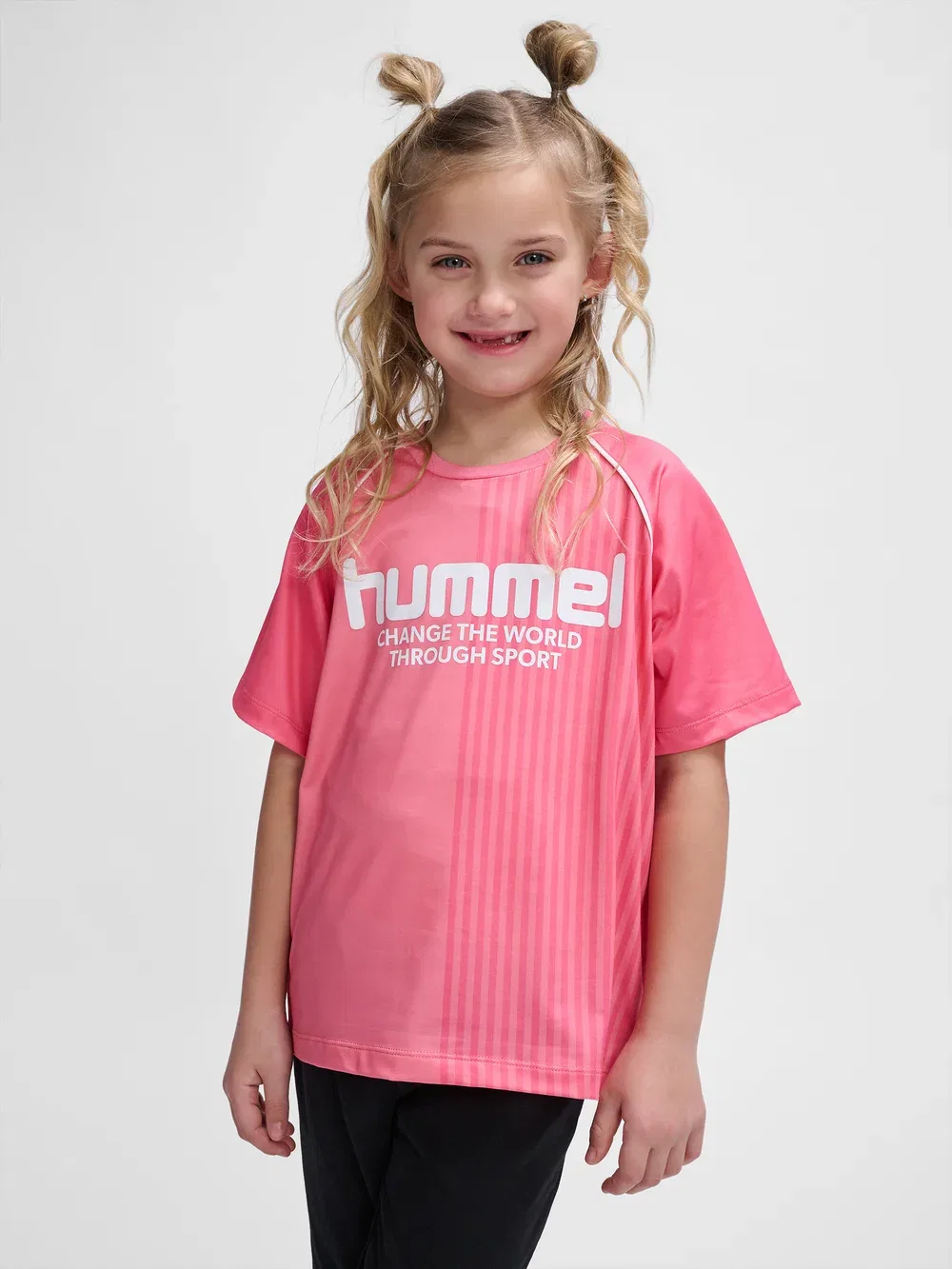 Футболка с принтом Hummel, Geranium Pink — фото 2