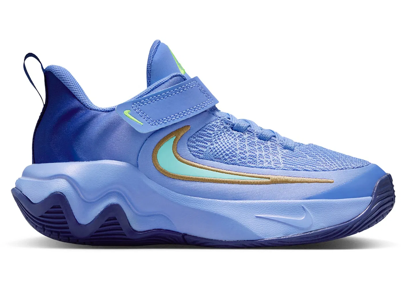 Детские кроссовки для мальчиков Giannis Immortality 4 Nike, Royal Pulse Deep Royal Volt Hyper Turquoise