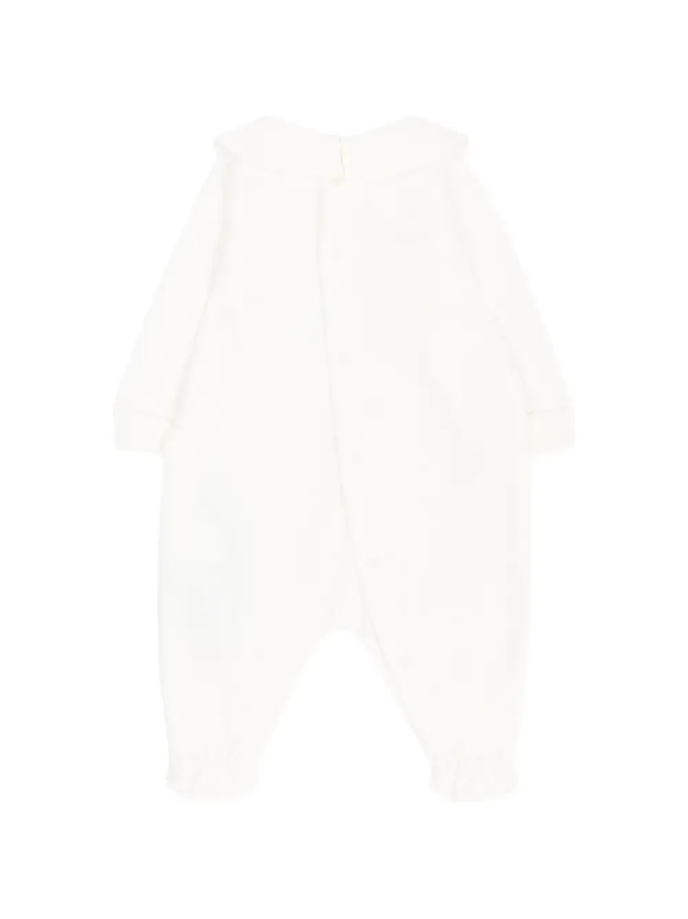 Хлопковый комбинезон для младенцев Moschino Kids, бежевый — фото 2