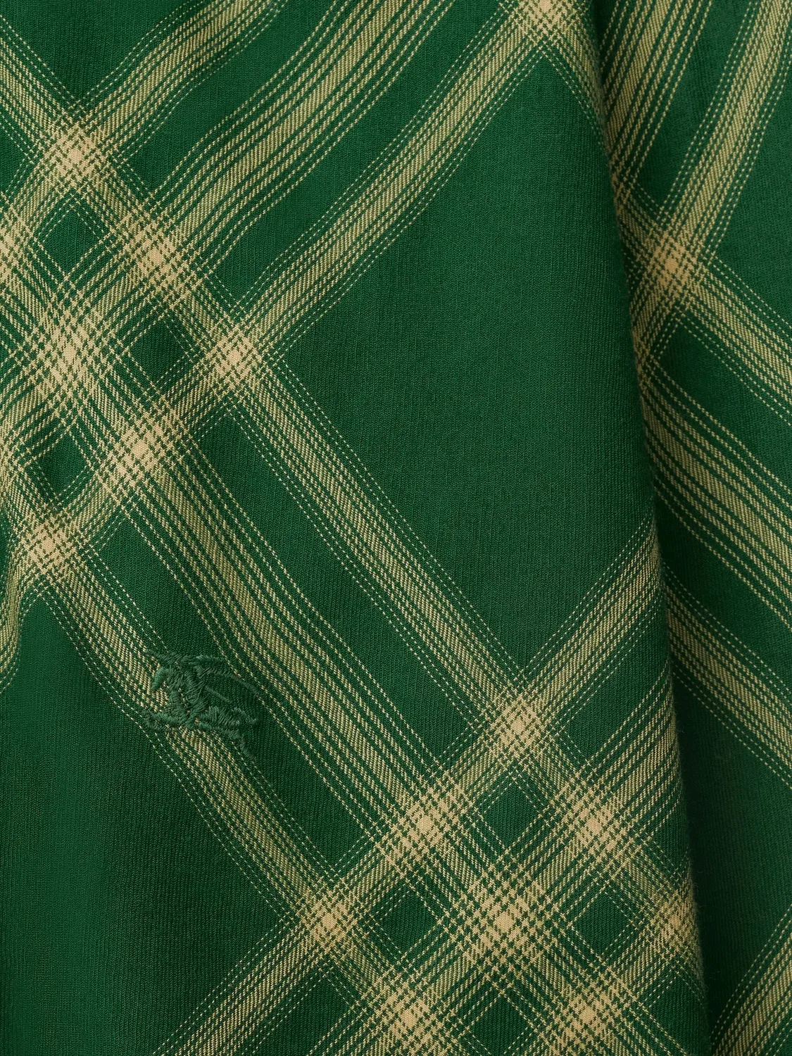 Рубашка с клетчатым узором Burberry, темно-зеленый — фото 4