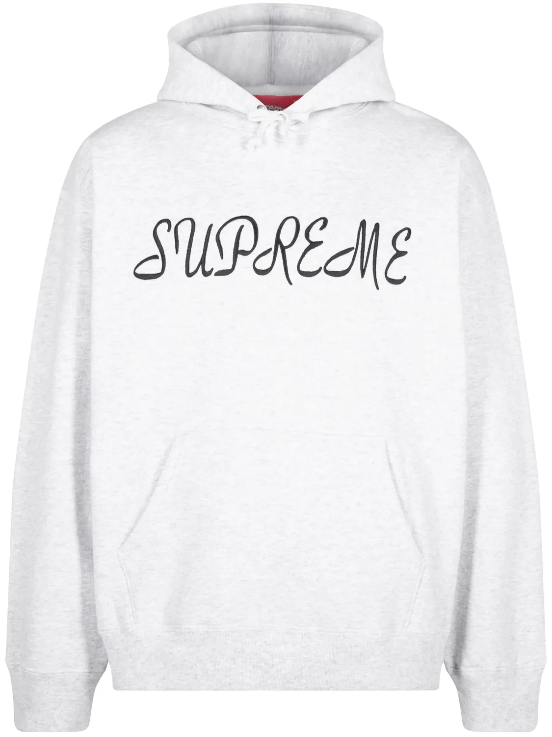 Supreme Худи Script серый