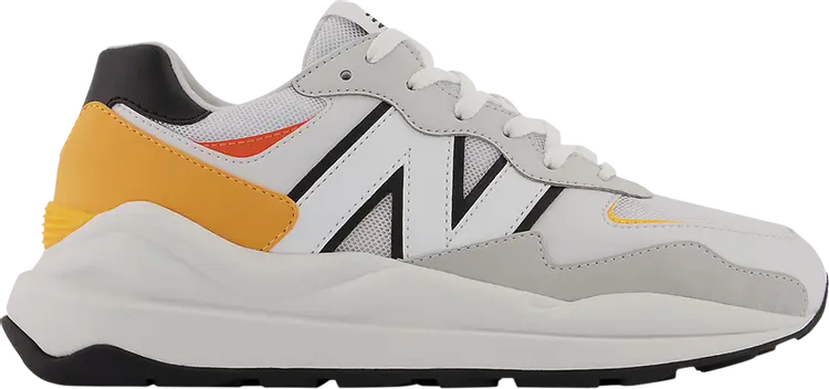 Кроссовки New Balance 57/40 Big Kid 'Summer Fog Peach Glaze', серый — фото 2