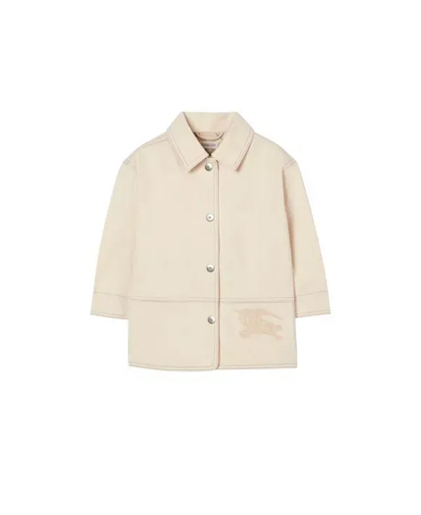 Детская куртка джинсовая для девочек Burberry, Ecru Beige