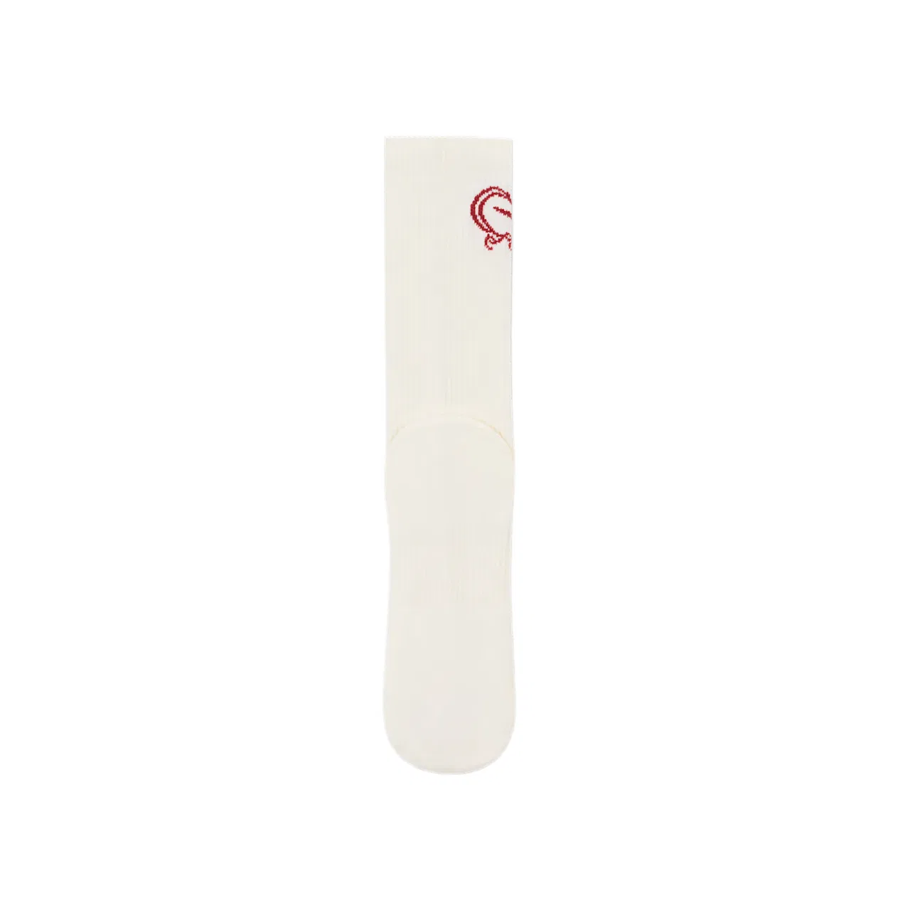 Носки спортивные с высоким берцем Everyday Plus Cushioned Crew, Nike, Sail White/Dark Team Red — фото 3