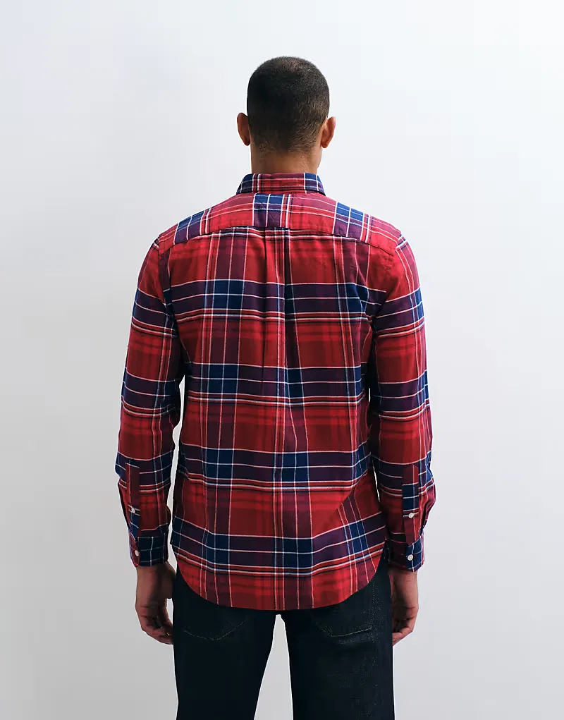 Фланелевая рубашка Tommy Hilfiger в красную клетку — фото 3
