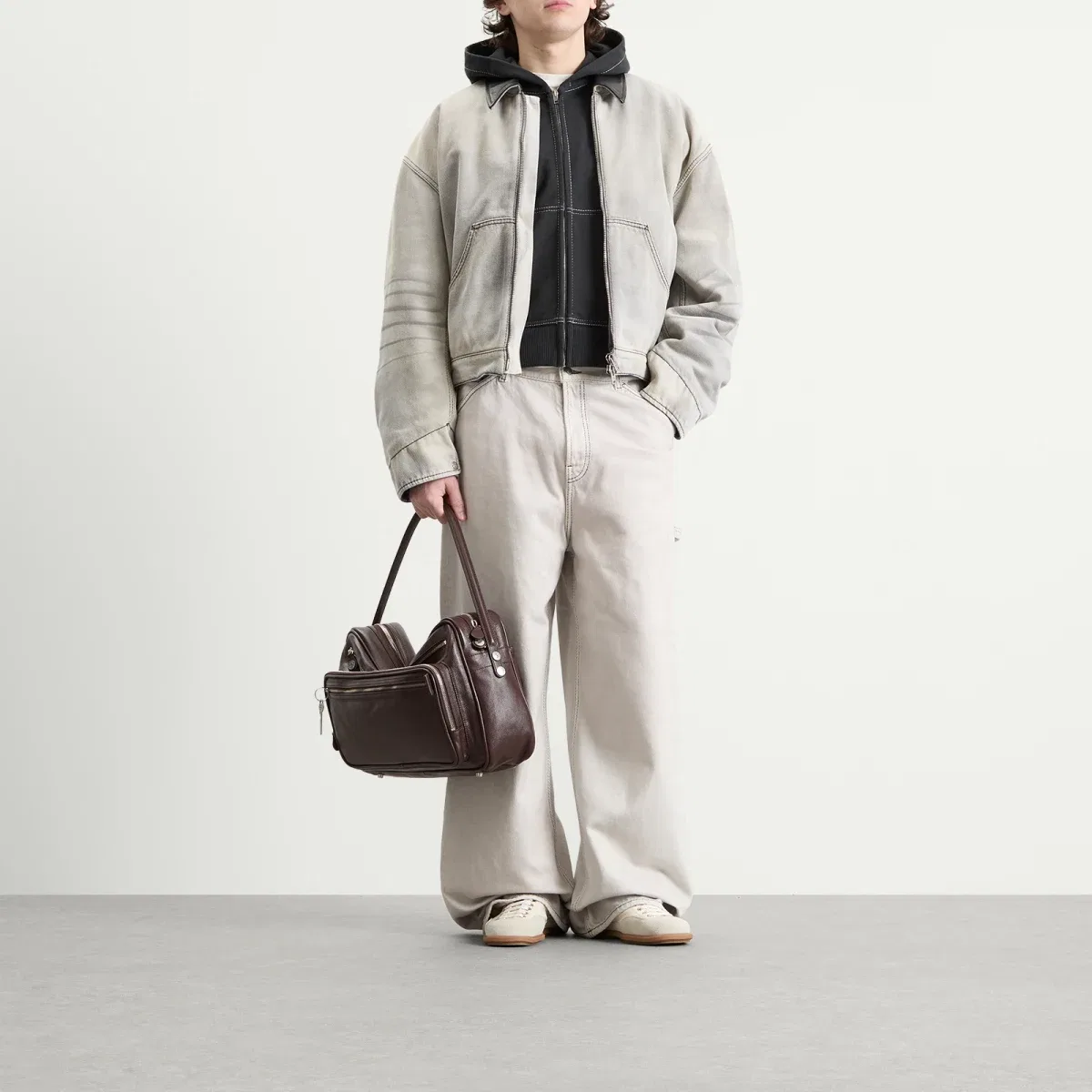 Джинсовая куртка Sulphur Fade Acne Studios, White/Black — фото 4