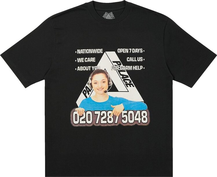 

Футболка Palace Bell Man T-Shirt 'Black', черный