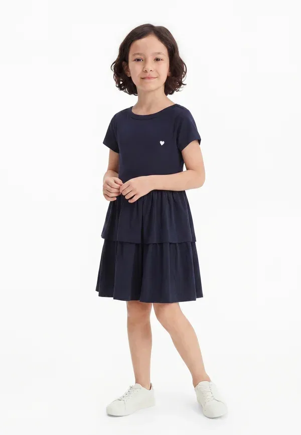 Платье хлопковое Petit robe jersey dress Petit Bateau smoking