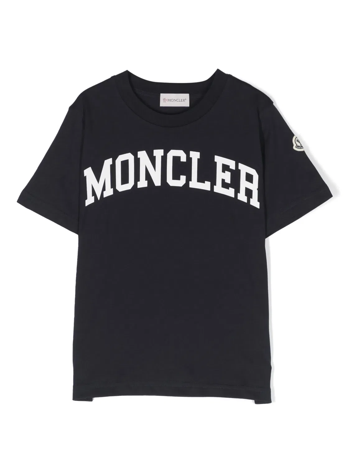 Футболка с логотипом MONCLER GENIUS, темно-синий