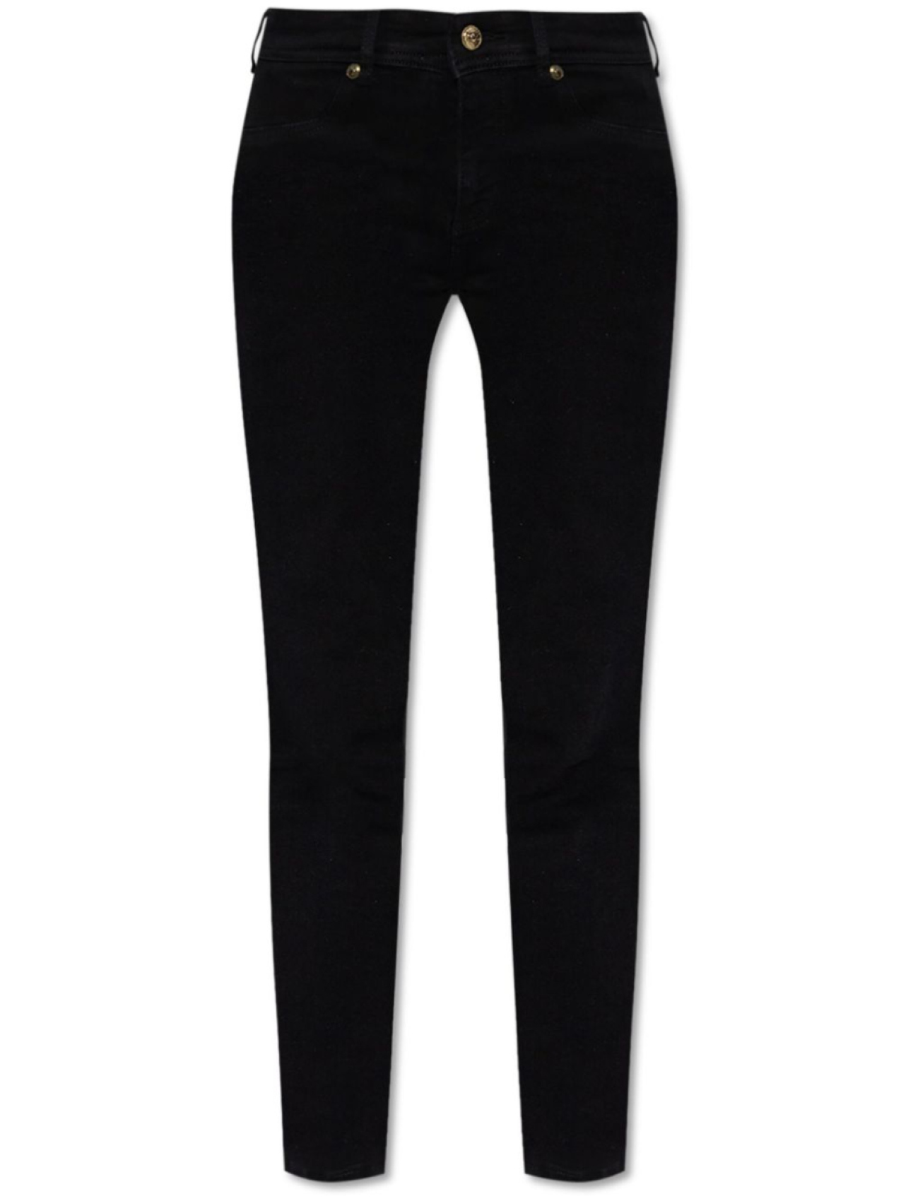 

Джеггинсы из денима Versace Jeans Couture, черный