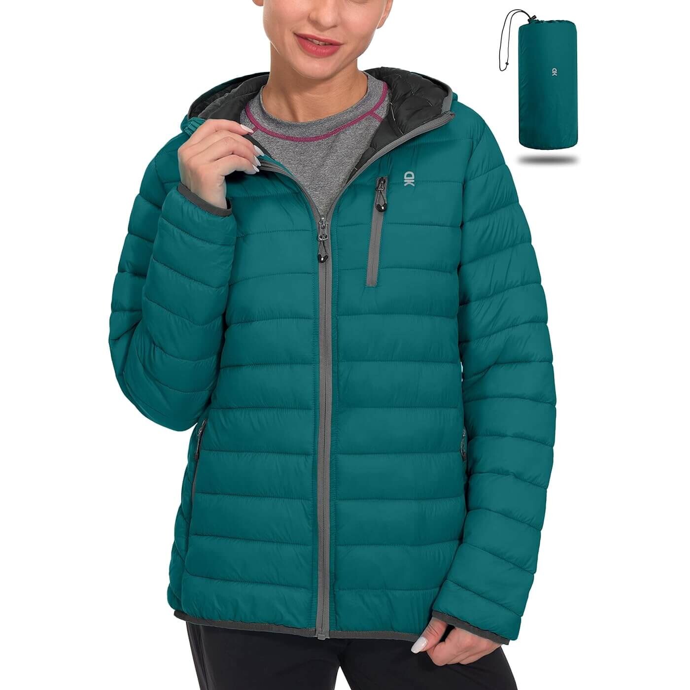 

Пуховик Little Donkey Andy Women's, темно-зеленый