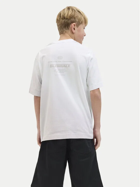 Футболка loose fit Interlude Jack & Jones Junior, фиолетовый — фото 3