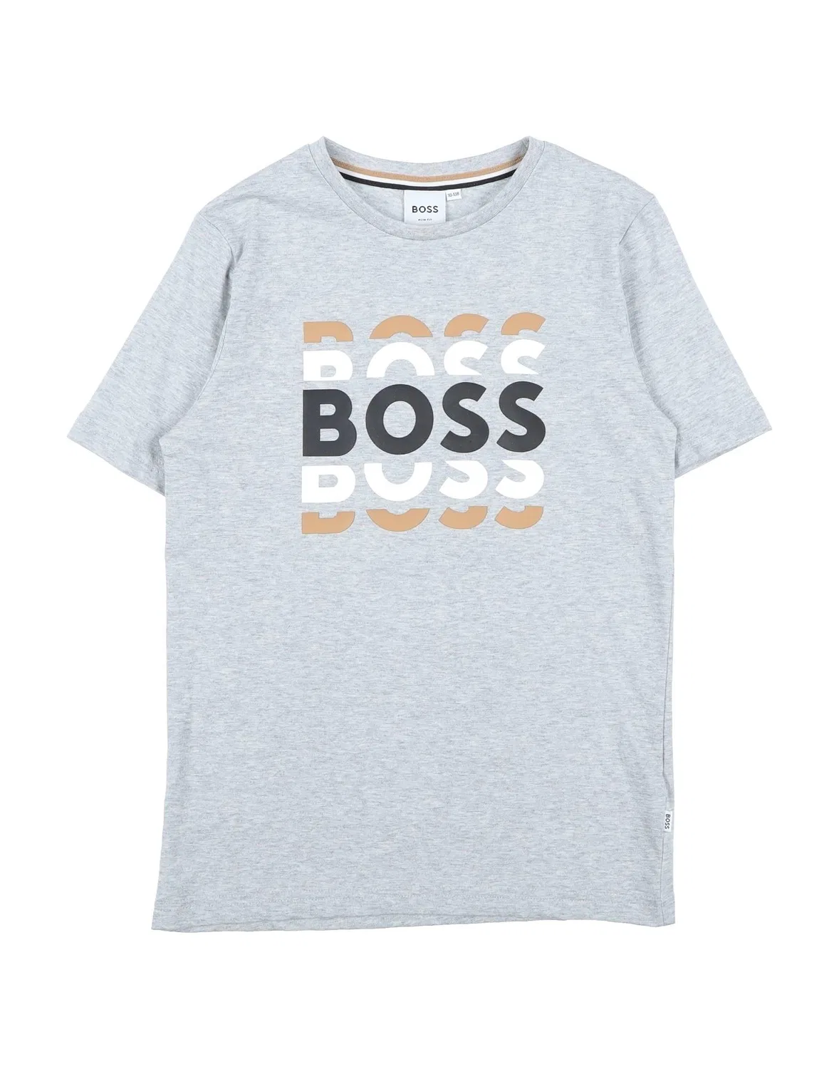 Детская футболка с коротким рукавом Boss, серый