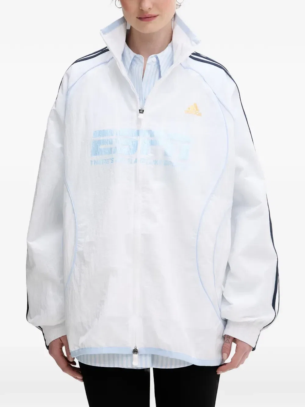 Куртка на молнии с логотипом Teamgeist 2.0 Adidas, белый