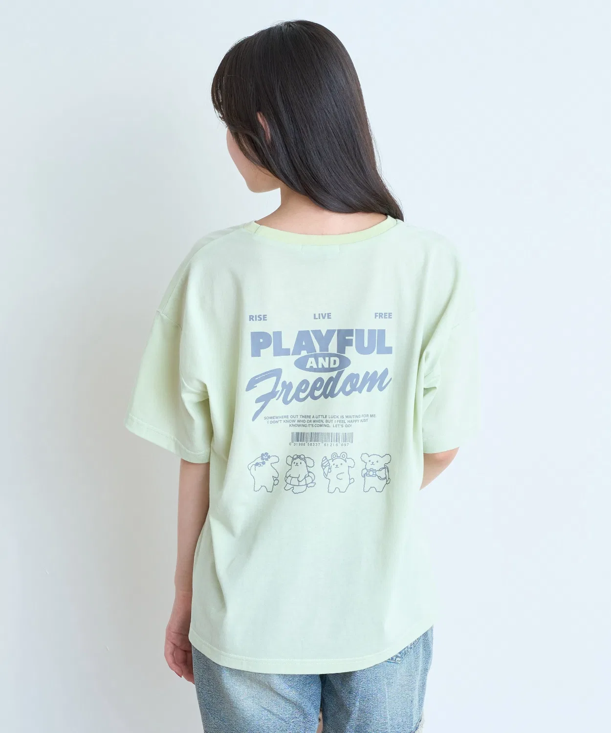 Детская футболка с принтом OOTD LOVETOXIC, Light Green