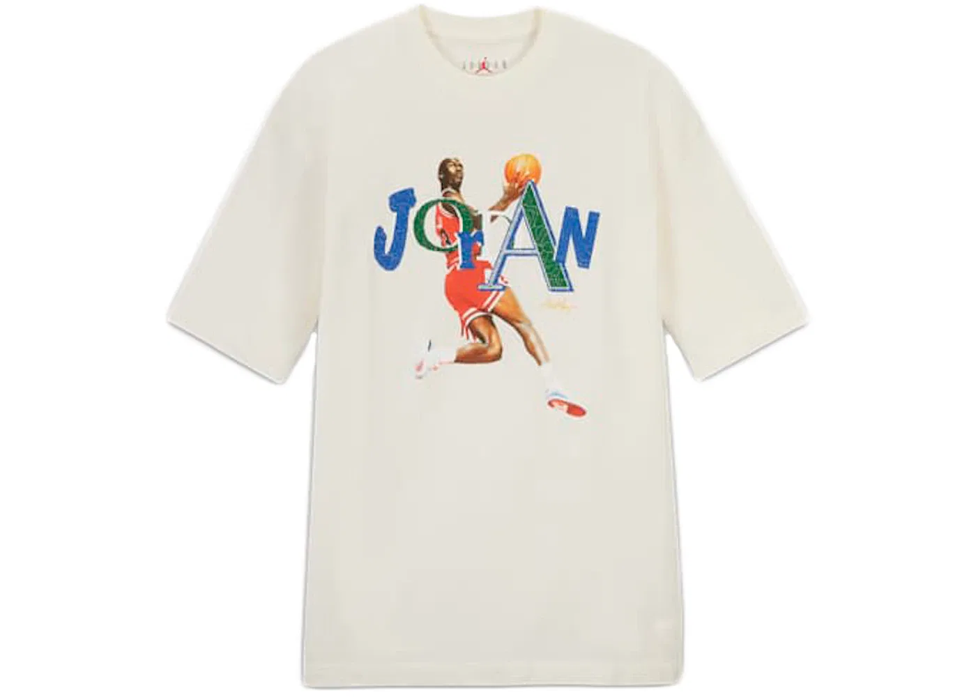 Детская футболка с принтом Jordan x Aleali May Tee Jordan, Белый