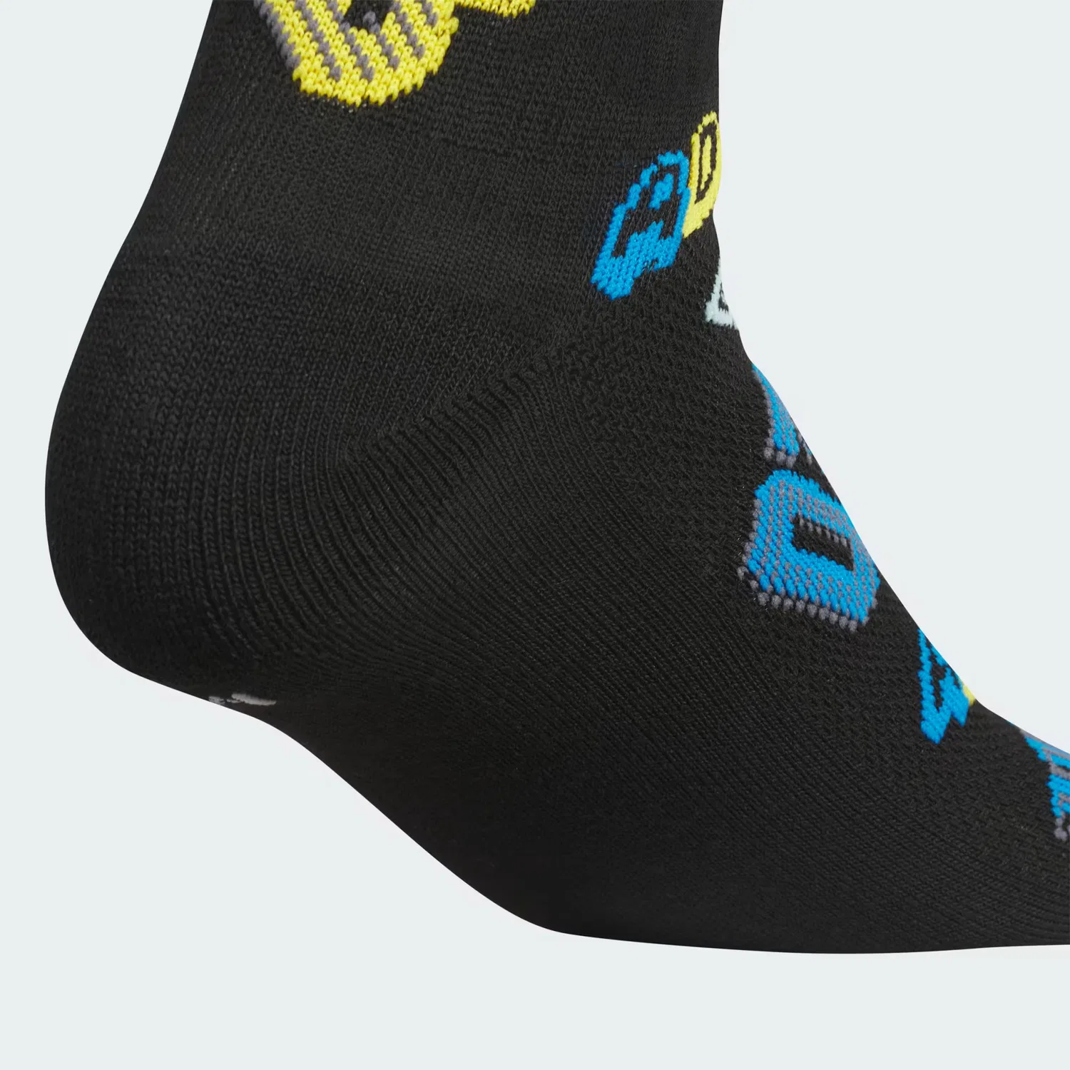 Детские носки с графическим принтом, набор из 6 пар, youth cushioned graphic 2.0 Adidas Performance, черный/ярко-синий/золотой — фото 4
