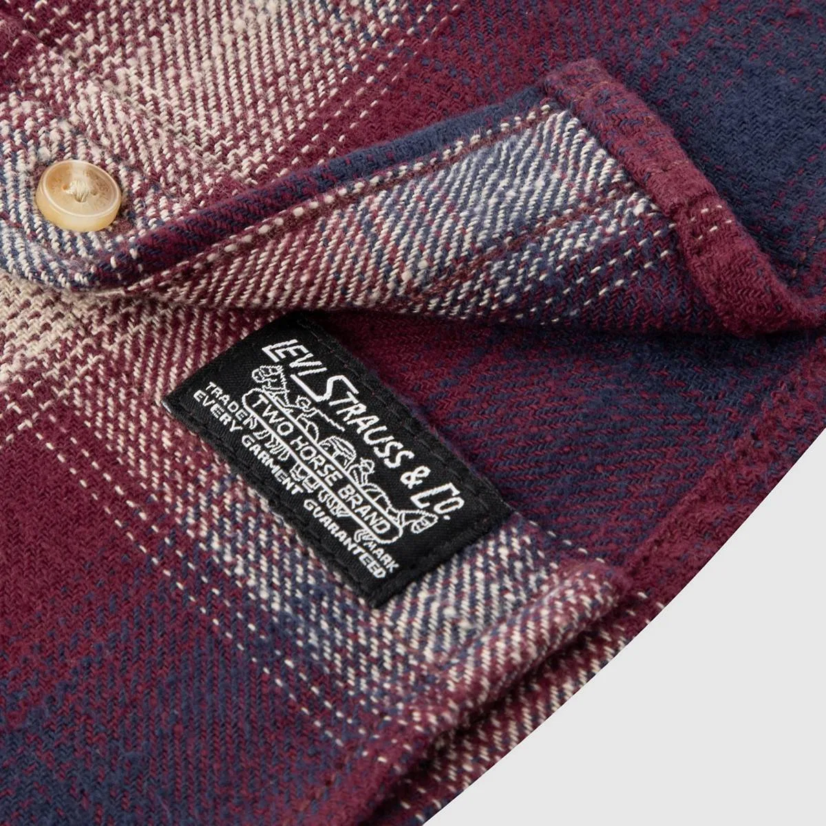 Рубашка в клетку Shadow для мальчиков 8-20 лет Levi's, Tawny Port - Red — фото 3