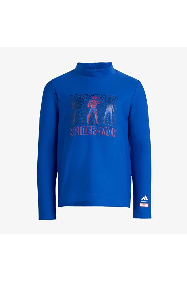 Детская футболка для девочек с длинным рукавом Adidas, Blue