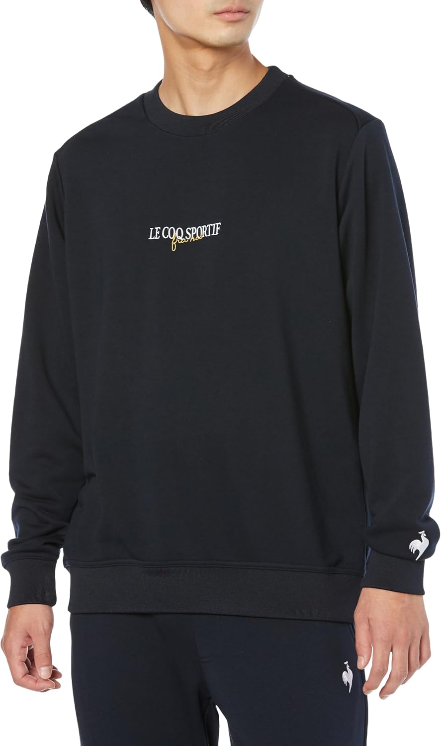

Мужская флисовая толстовка с круглым вырезом le coq sportif, обладающая влагопоглощающими и эластичными свойствами