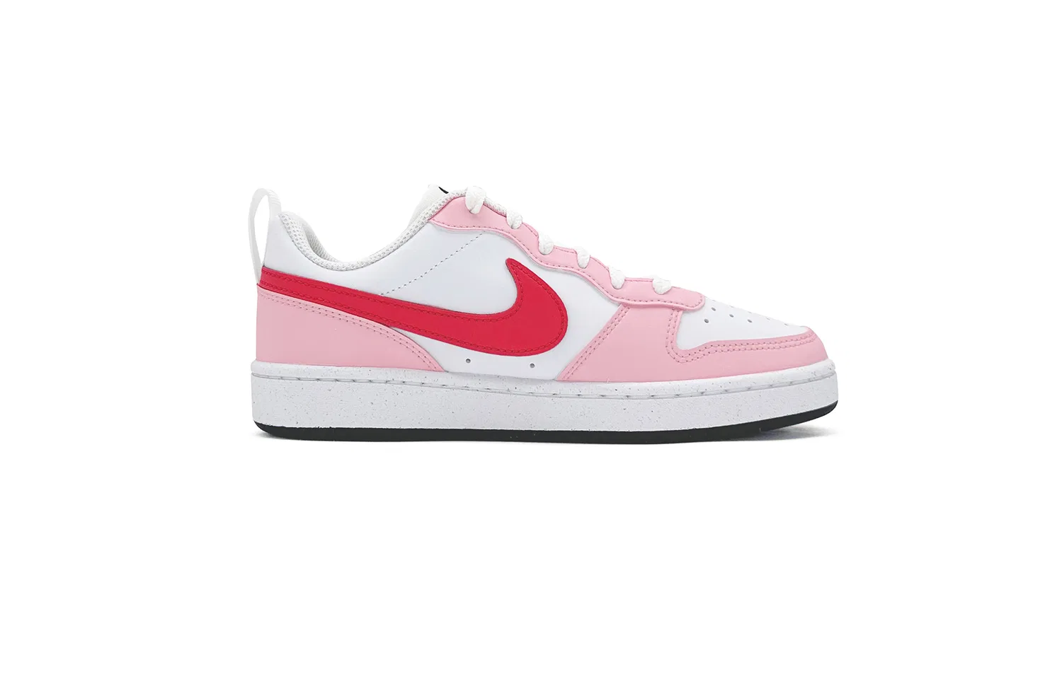 Детские кроссовки для скейтбординга с принтом Court Borough Kids' Skateboarding Shoes Nike, Pink White Red — фото 3