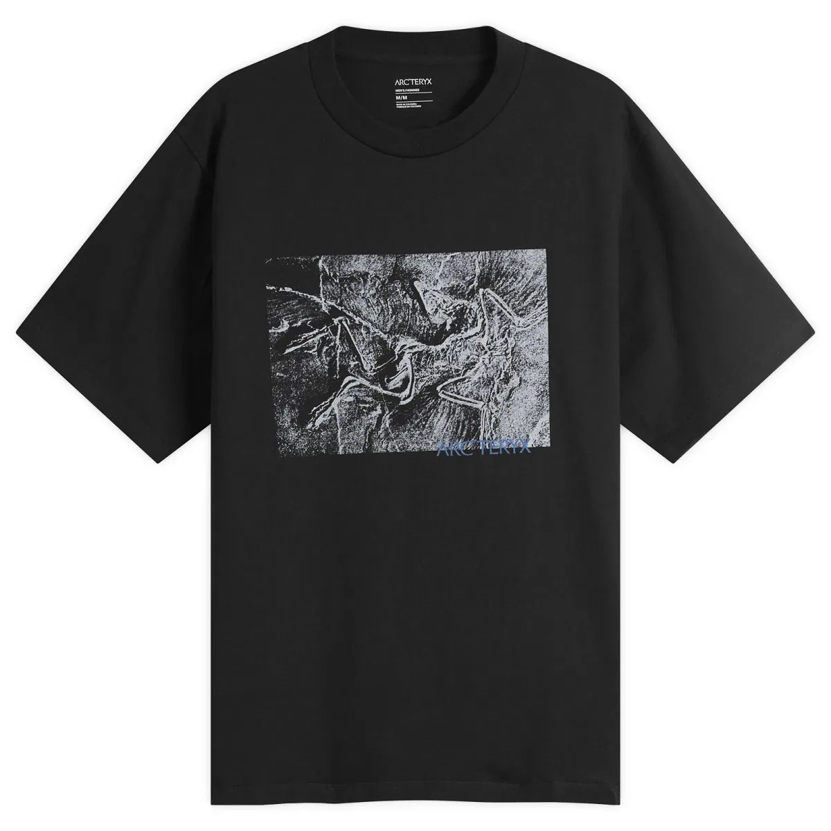 Футболка хлопковая с принтом Kragg Cotton Lithographica Arcteryx, Black