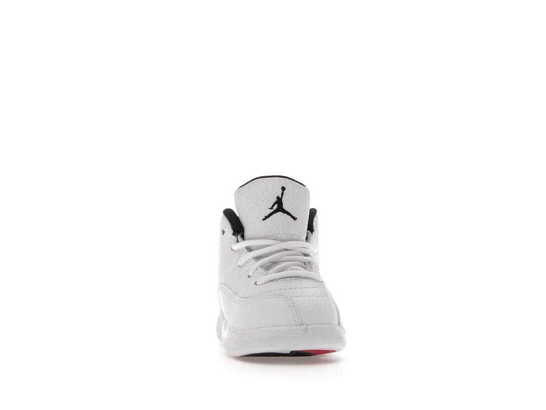 Детские кроссовки Lifestyle с принтом Jordan 12 Retro Jordan, White/Black-University Red — фото 2