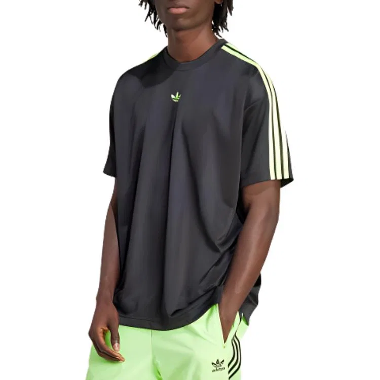 Мужская футболка с принтом Adidas Originals Adicolor, Black — фото 4