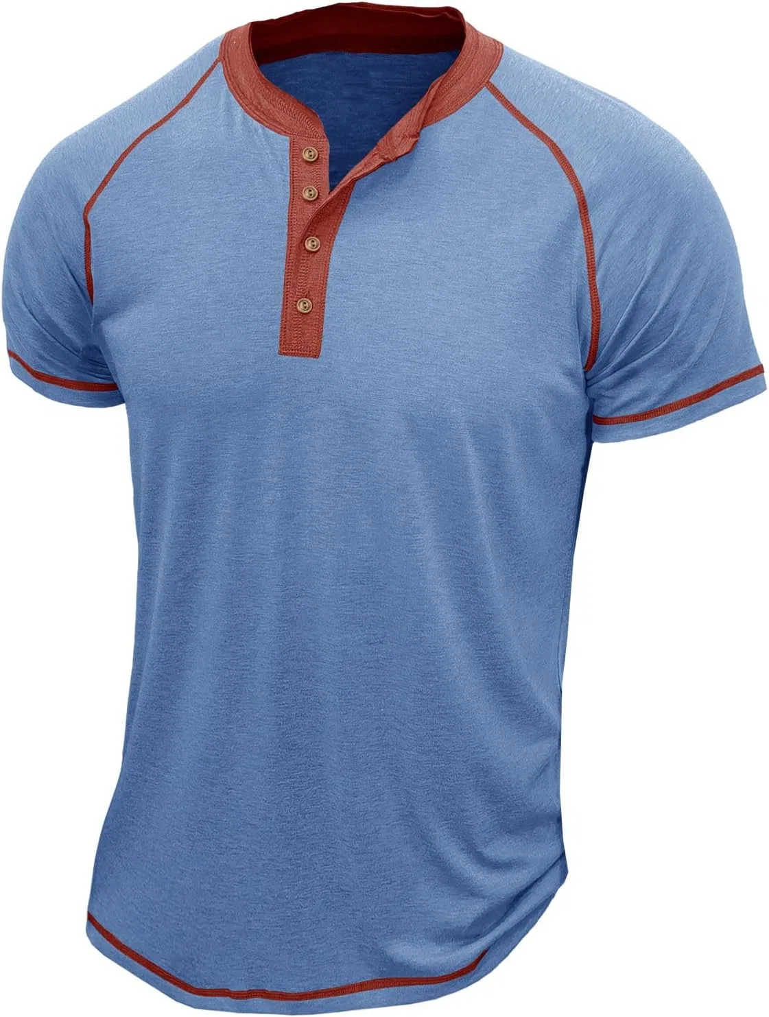 Мужская футболка с коротким рукавом хенли, Active Sports Tee — фото 2