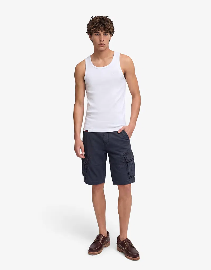 Майка-борцовка Unbrushed Essential с логотипом Superdry, Optic — фото 3