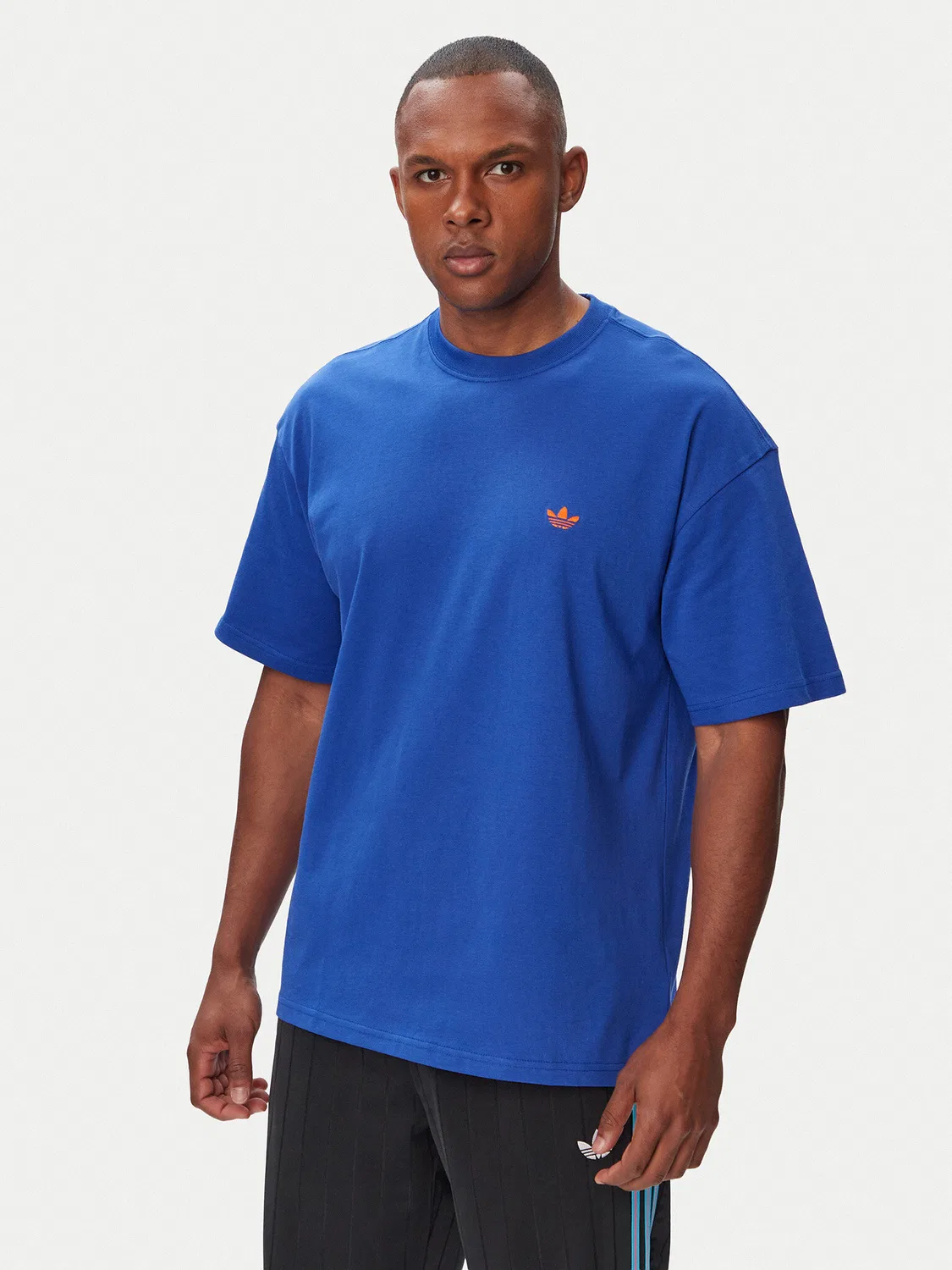 Мужская футболка свободного кроя Trefoil Essentials Adidas, синий