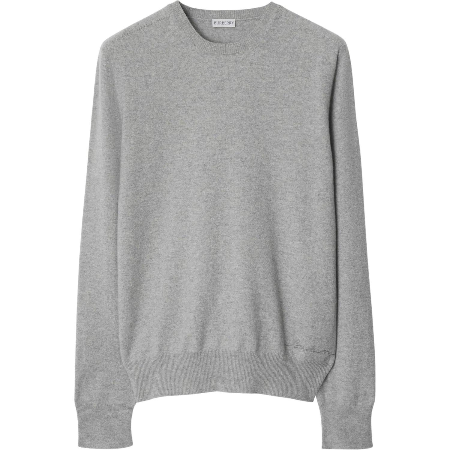 Мужской кашемировый свитер с высоким воротом Light Gray Burberry