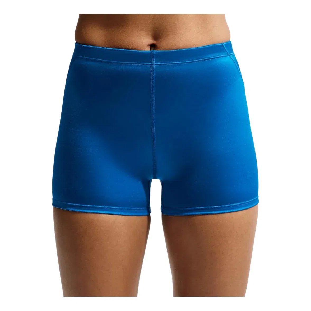Женские шорты SKIMS Satin Shine Mid-Rise 2" Boyshorts with Drawcord 'Cobalt' Nike, Cobalt