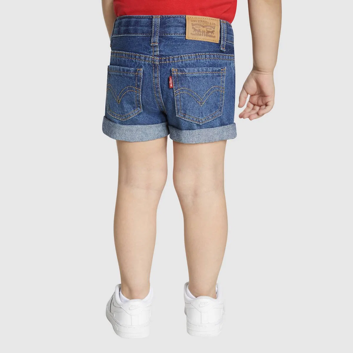 Короткие шорты для девочек 2-4 лет Levi's, Evie - Dark Wash — фото 3