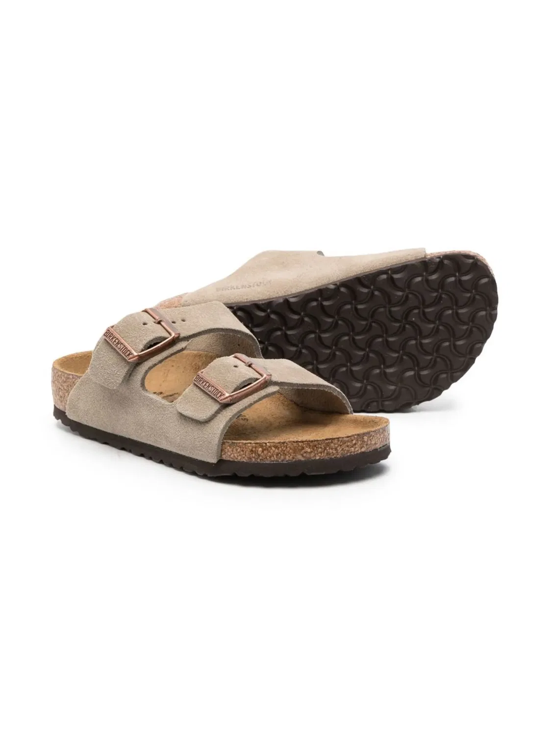 Birkenstock Сандалии Arizona зеленые кожаные — фото 2