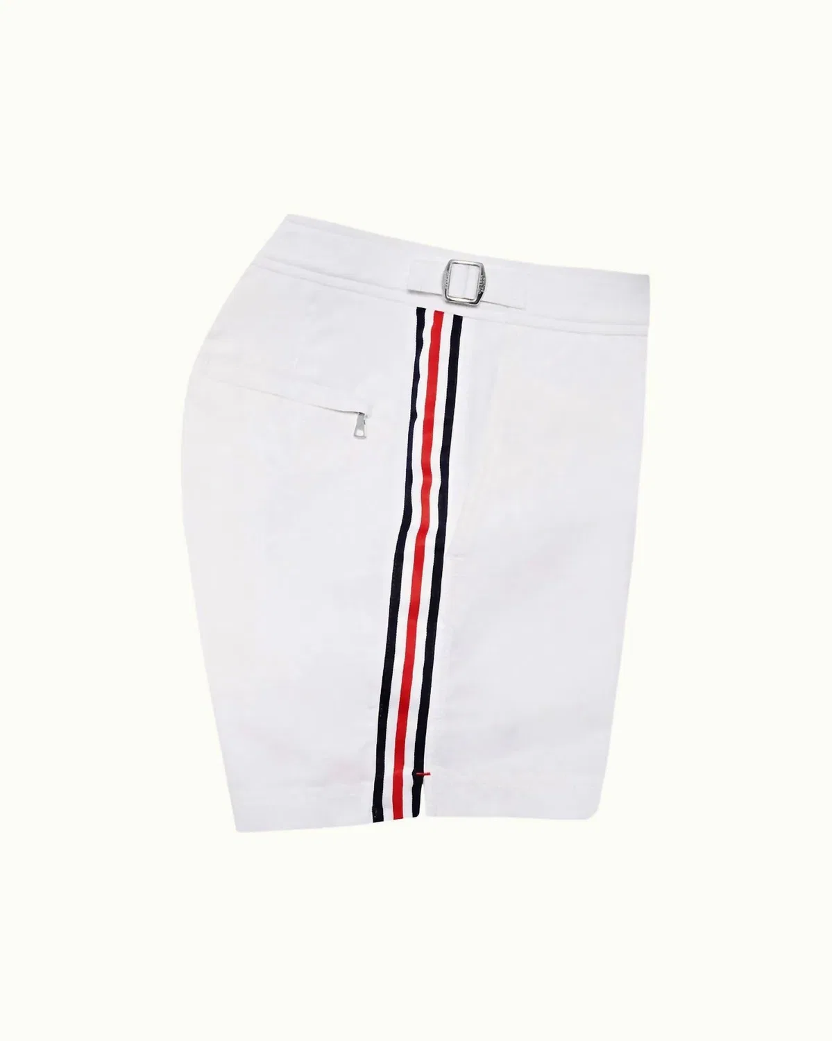Детские шорты для мальчиков с принтом полосками Russell Tape Stripe Orlebar Brown, White — фото 2
