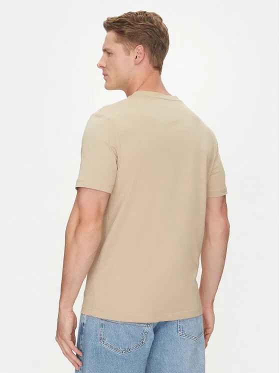 Футболка regular fit Center Stack Tommy Hilfiger, бежевый — фото 3