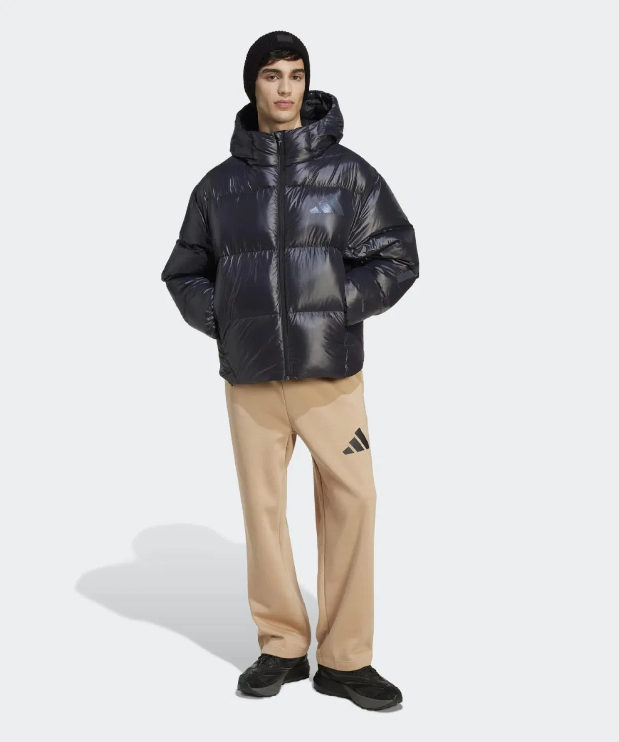Мужская куртка-пуховик с капюшоном Climawarm Z.N.E. Adidas, Black — фото 4