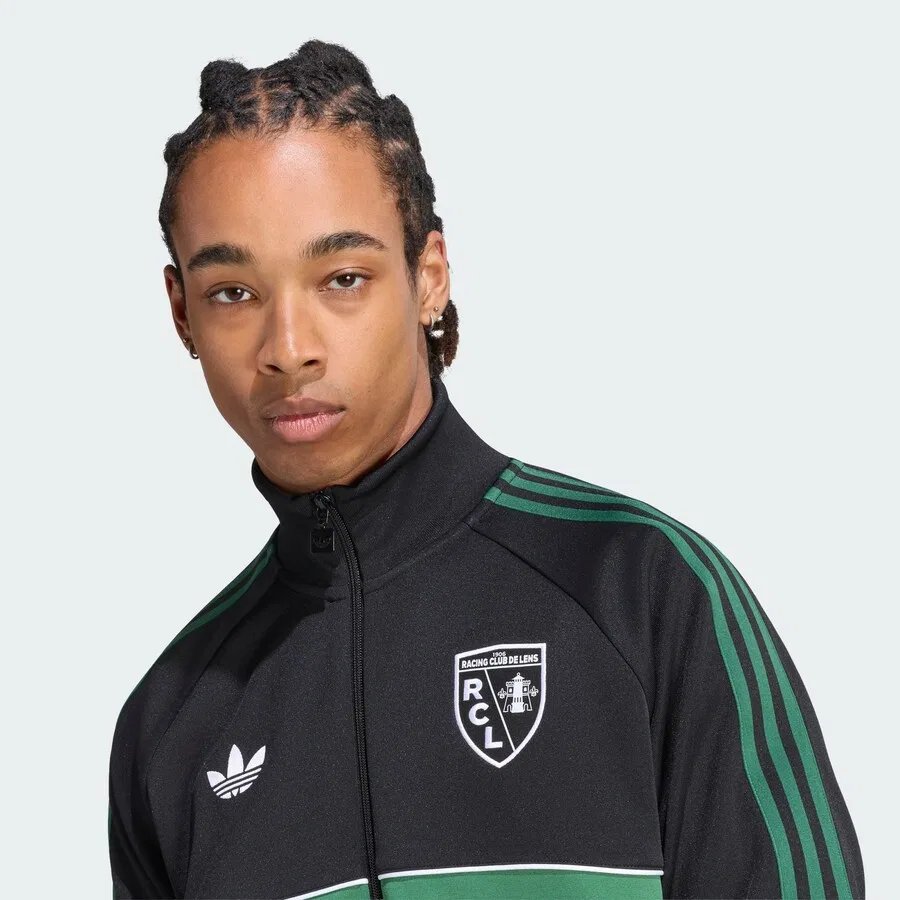 Спортивная толстовка на молнии ADIDAS PERFORMANCE 'RC Lens Originals' черного цвета — фото 4