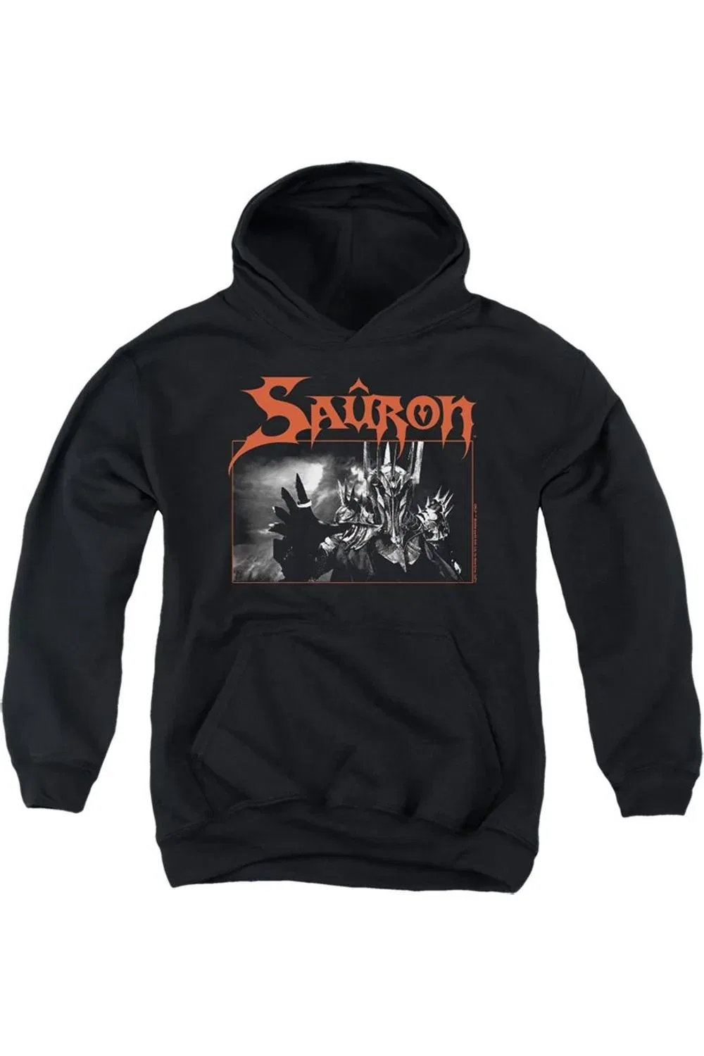 Детское худи для мальчиков с капюшоном Lord Of The Rings Sauron Gildan, черный