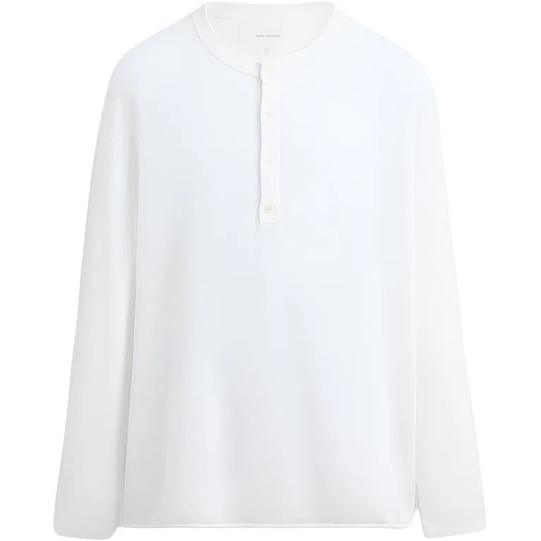 Мужской свитер с круглым вырезом, тонкий, белый, ZARA, White