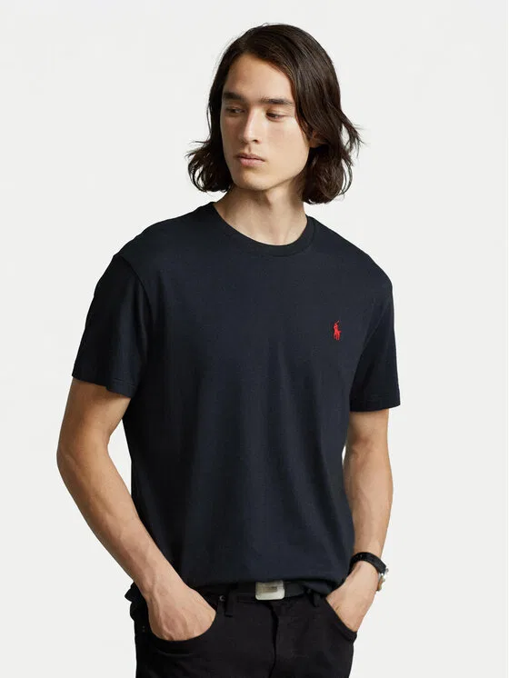 Футболка custom slim fit Bsr Polo Ralph Lauren, черный