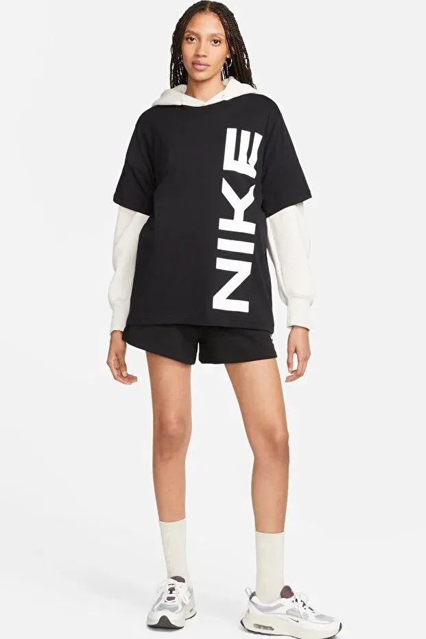 Женская футболка свободного кроя Nike, Black — фото 4